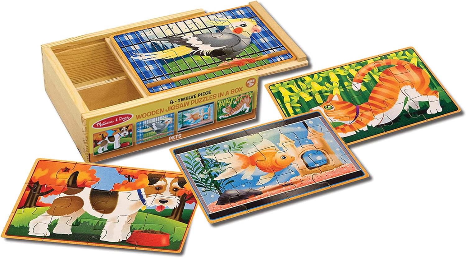 Melissa & Doug Rompecabezas con Mascotas Animales Domesticos en caja