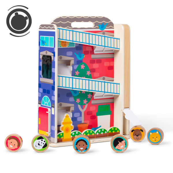 Melissa &amp; Doug GO Tots Wooden Machine with 3 Discs