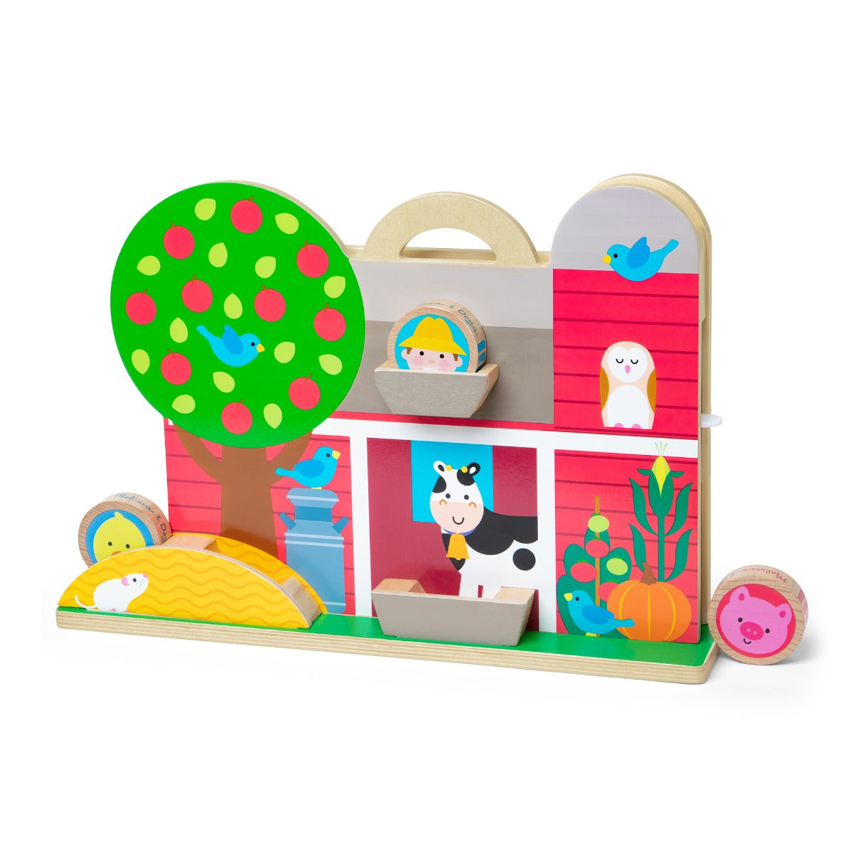 Melissa &amp; Doug GO Tots Wooden Playard Cup with 4 Discs