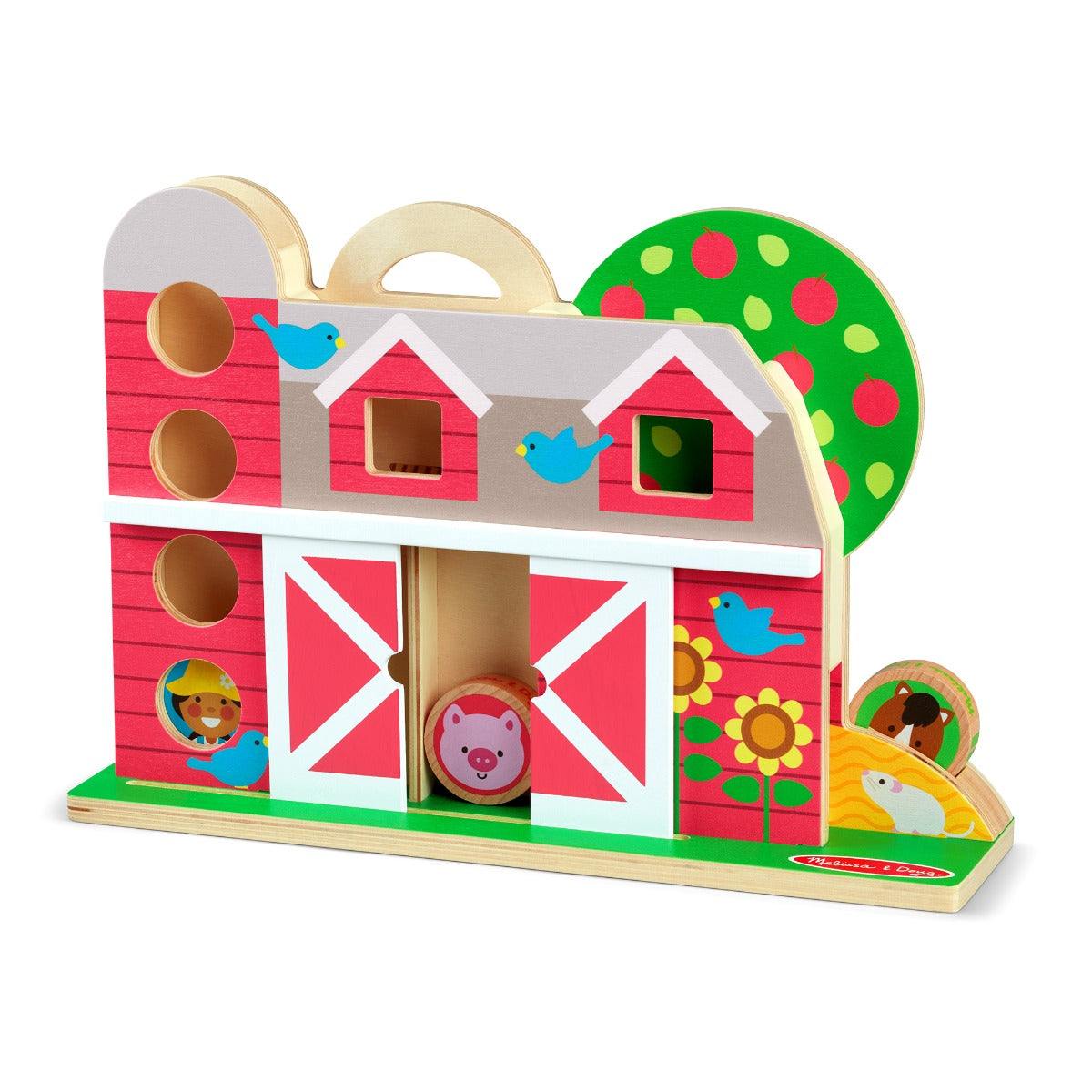 Melissa &amp; Doug GO Tots Wooden Playard Cup with 4 Discs