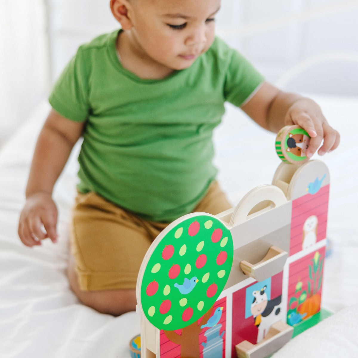 Melissa &amp; Doug GO Tots Wooden Playard Cup with 4 Discs