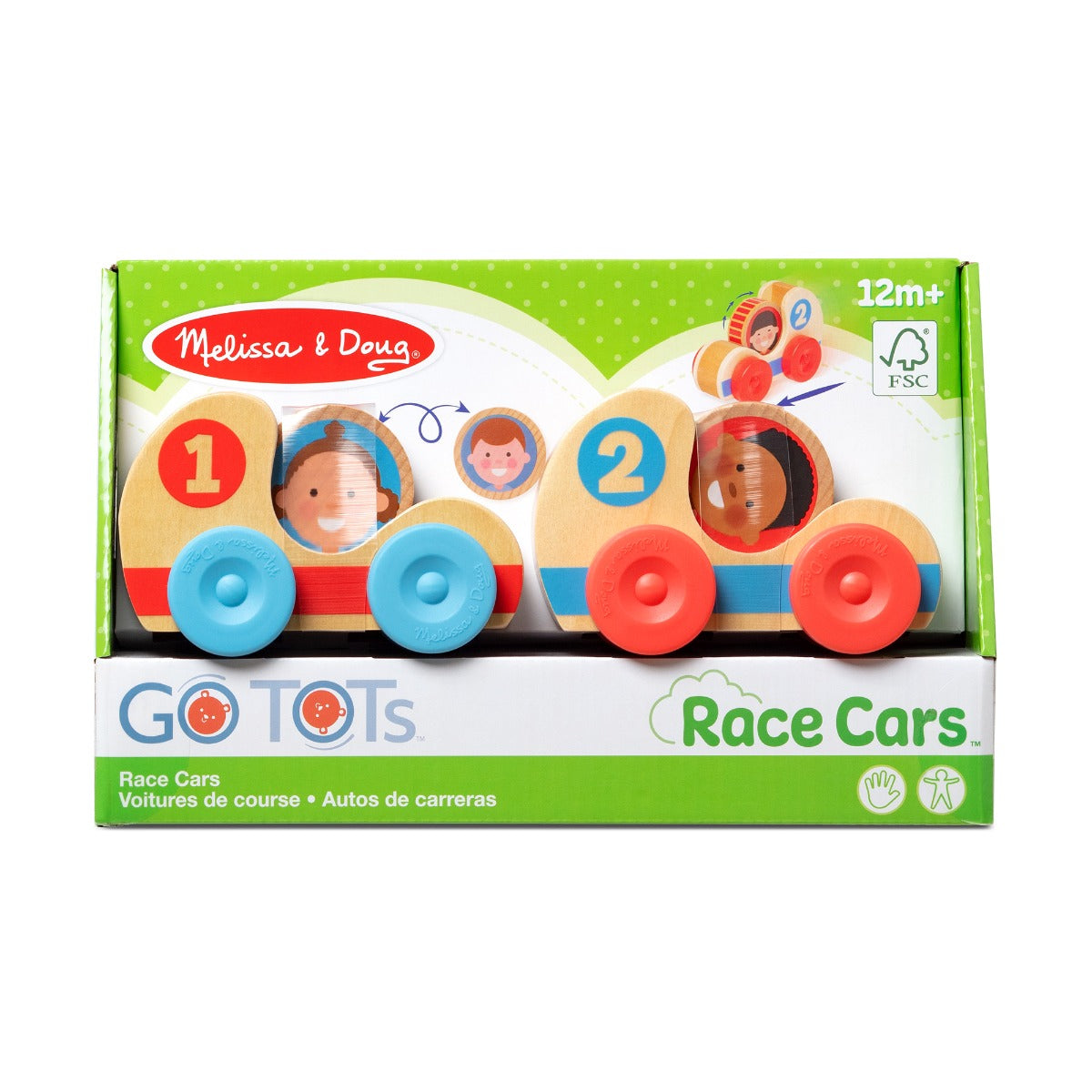 Melissa &amp; Doug GO Tots Wooden Race Cars