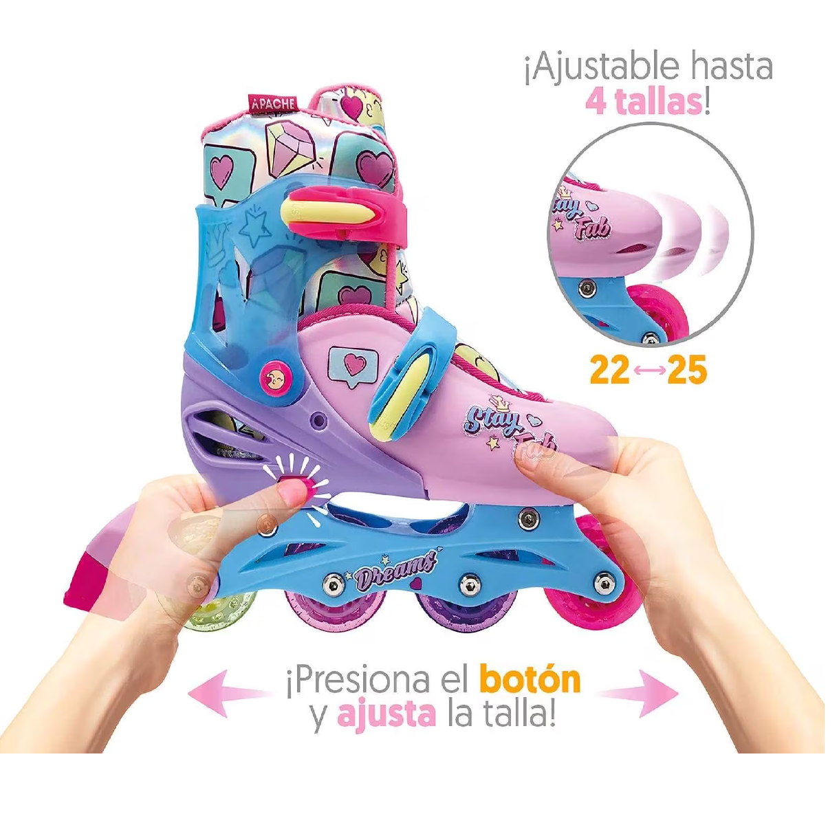 GLAM INLINE SKATES BY RUSH GIRL