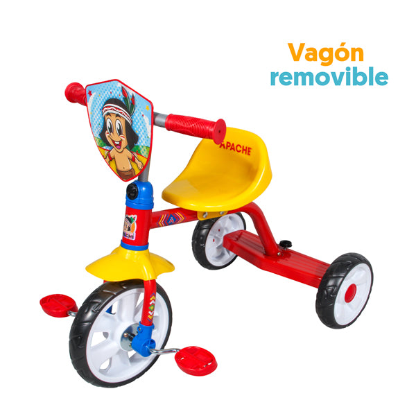 TRICICLO CON VAGON REMOVIBLE APACHE