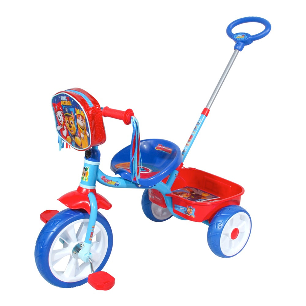 TRICICLO CON BARRA DE EMPUJE PAW PATROL