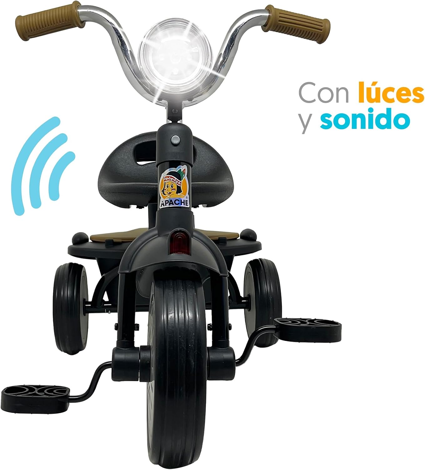 TRICICLO PLEGABLE APACHE NEGRO