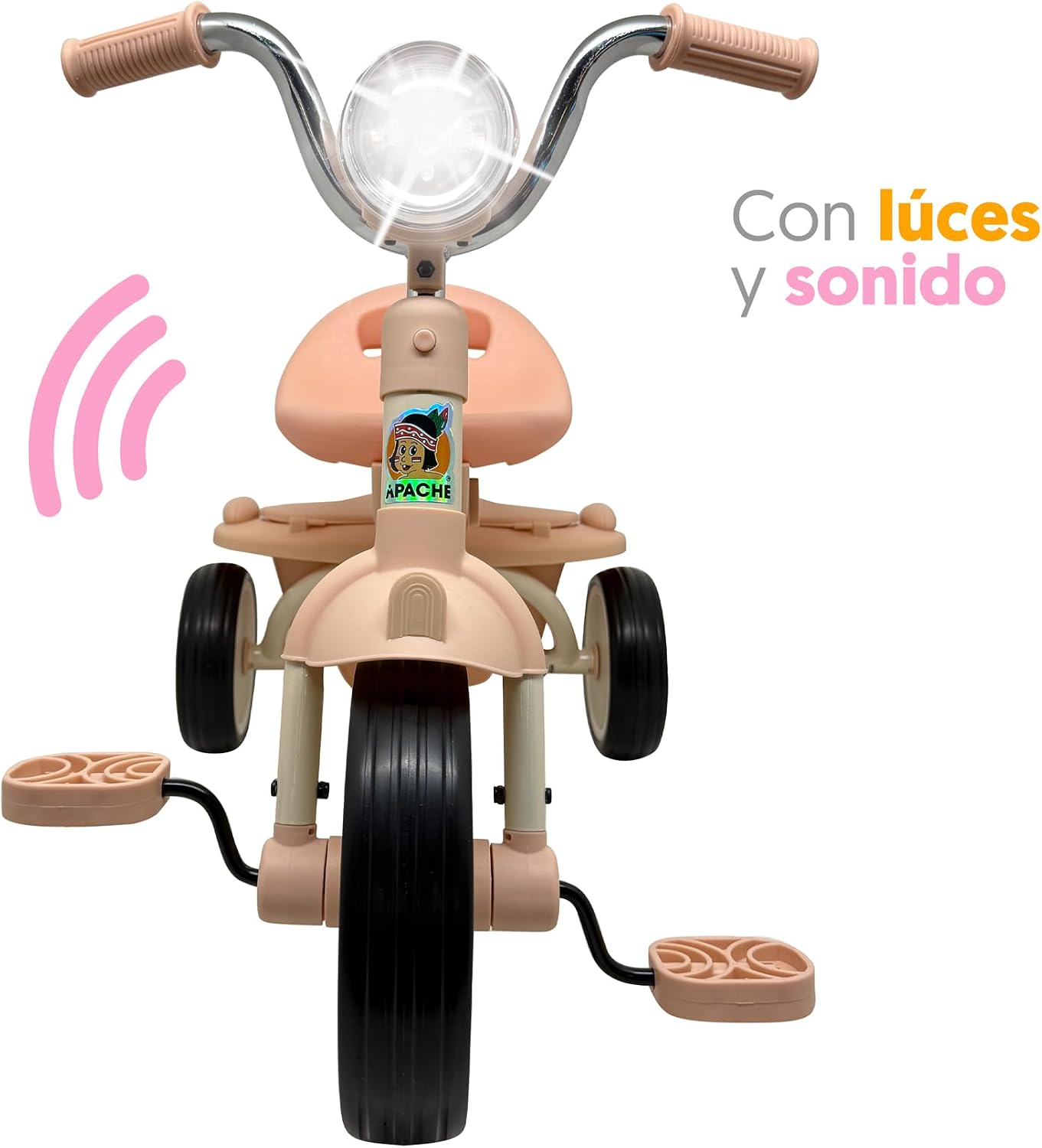 TRICICLO PLEGABLE APACHE ROSA
