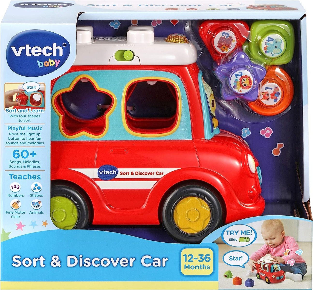 Vtech My Car With Geometric Figures