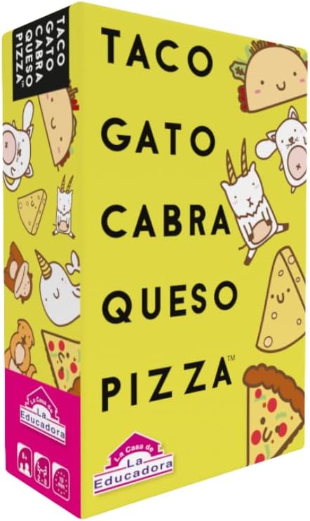 JUEGO DE MESA TACO, GATO, CABRA, QUESO, PIZZA.