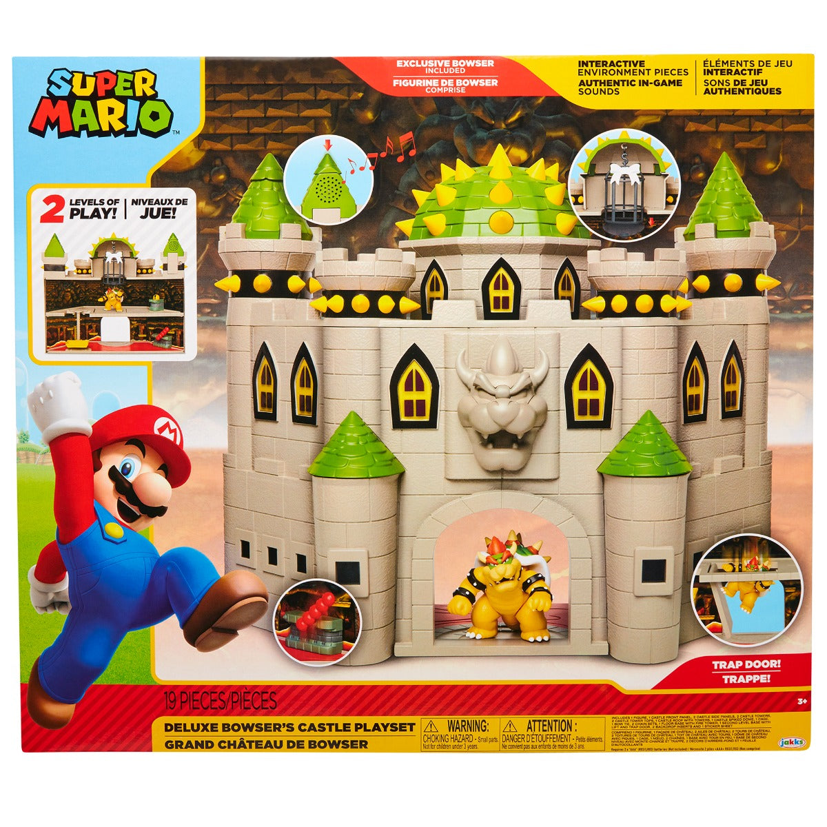 Super Mario Bros Castillo Bowser Sonido Nintendo Deluxe 