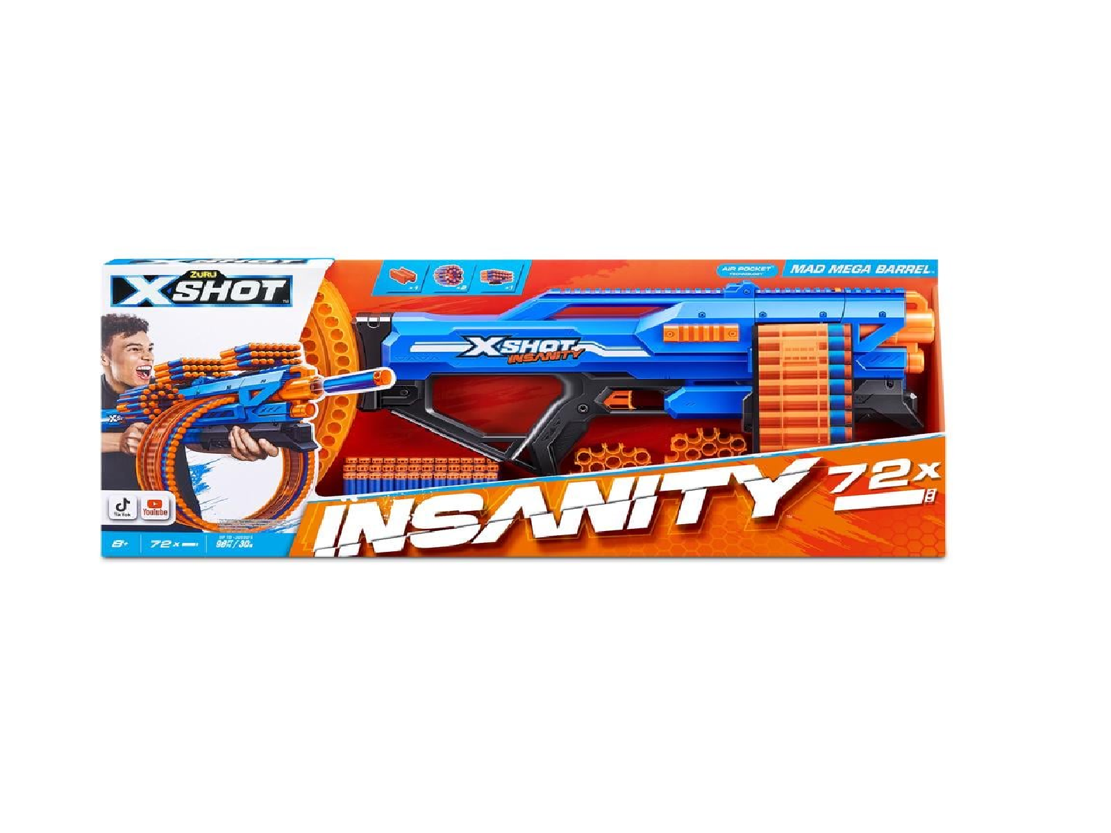 XSHOT INSANITY SERIE 1 MAD MEGA BARREL