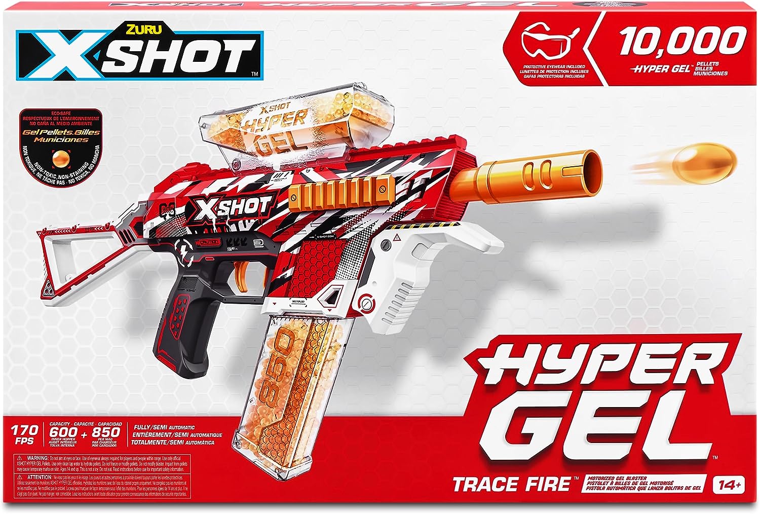 XSHOT Hyper Gel Trace Fire Blaster