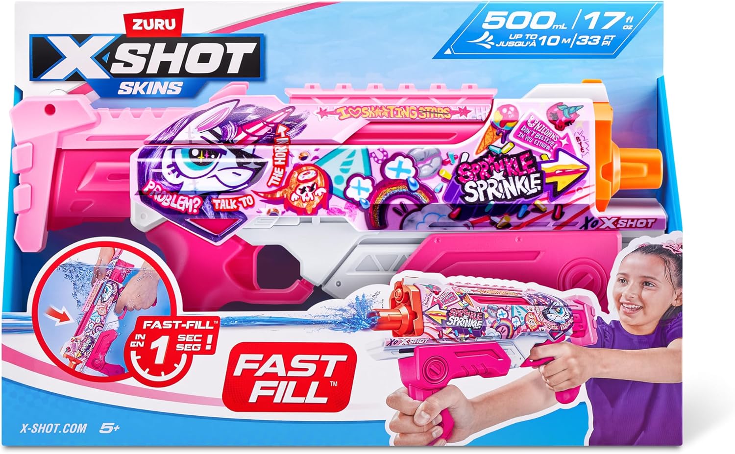 XSHOT LANZADOR DE AGUA FAST FILL 500ML