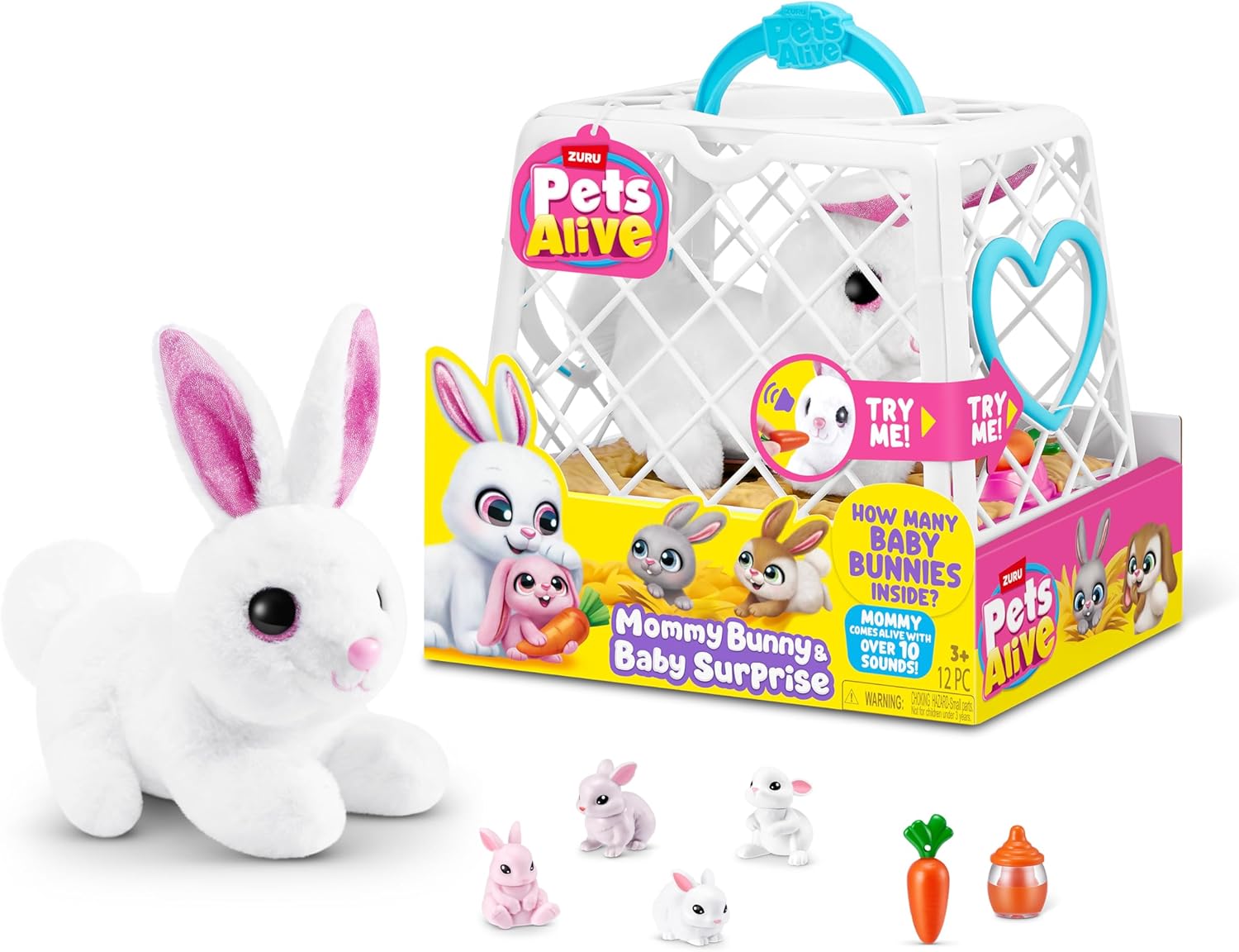 PETS ALIVE PELUCHE INTERACTIVO CONEJO Y BABY SORPRESA