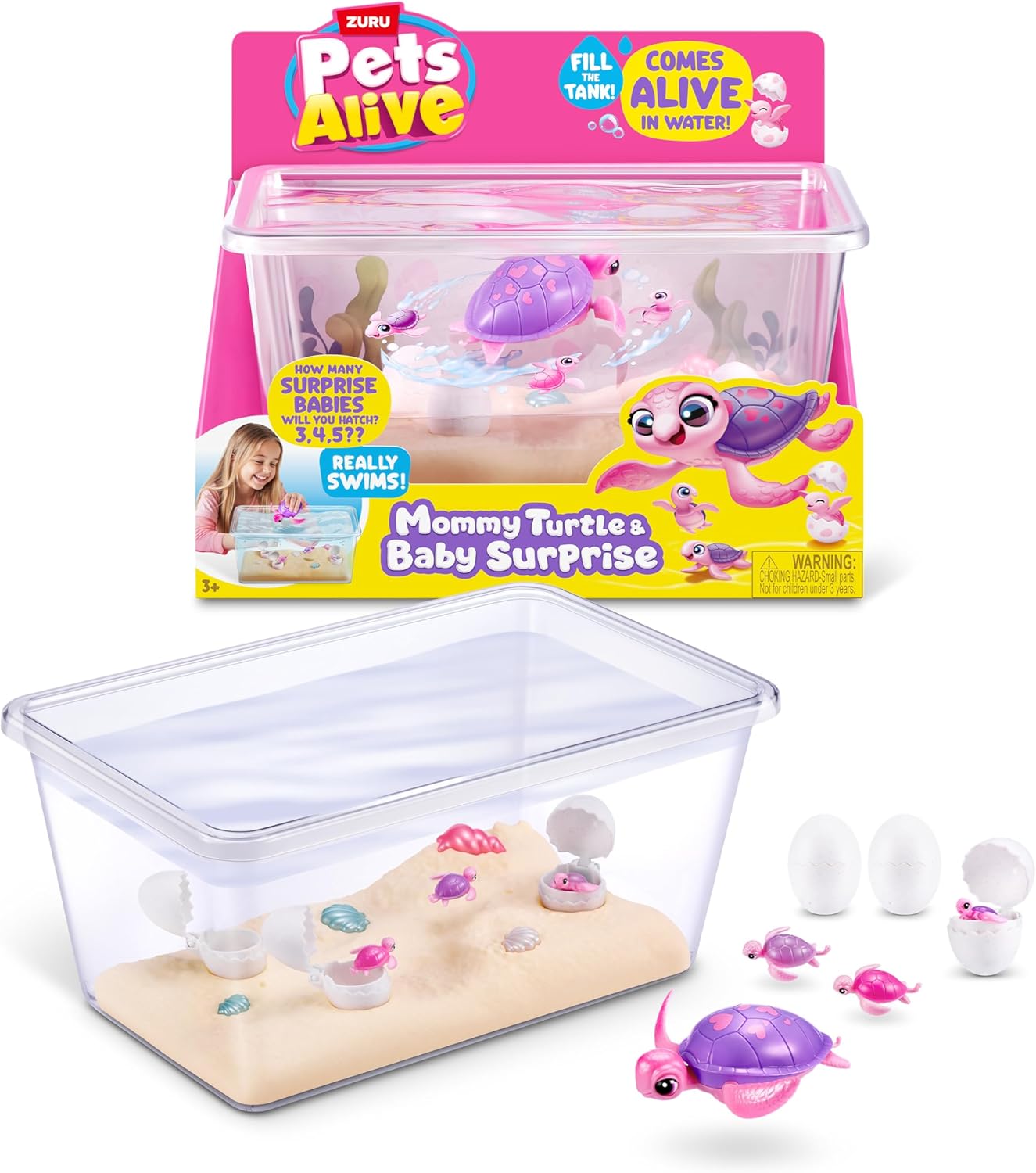 PETS ALIVE PELUCHE INTERACTIVO MAMA TORTUGA