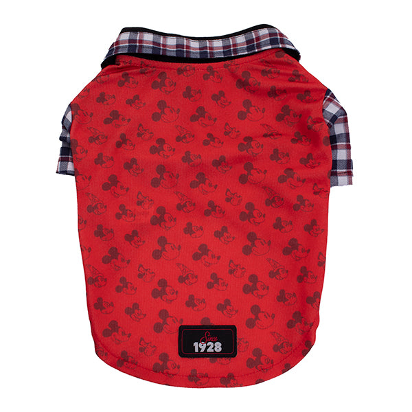 Mickey Mouse Dog T-Shirt - Red