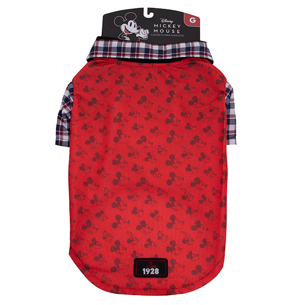 Playera Para Perro Mickey Grande Rojo