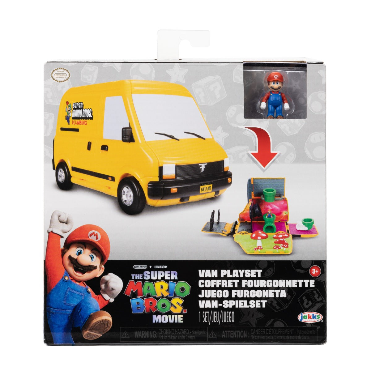 Super Mario Bros Movie Playset Van