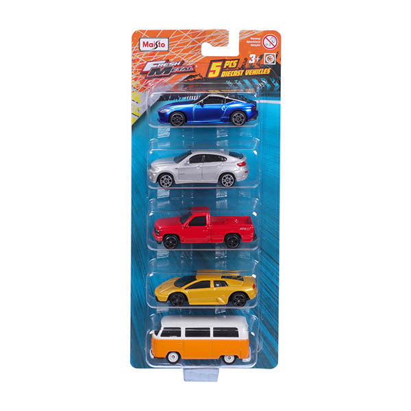 MAISTO DIE CAST PAQ DE 5 VEHICULOS 1:64