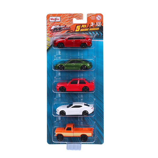 MAISTO DIE CAST PAQ DE 5 VEHICULOS 1:64