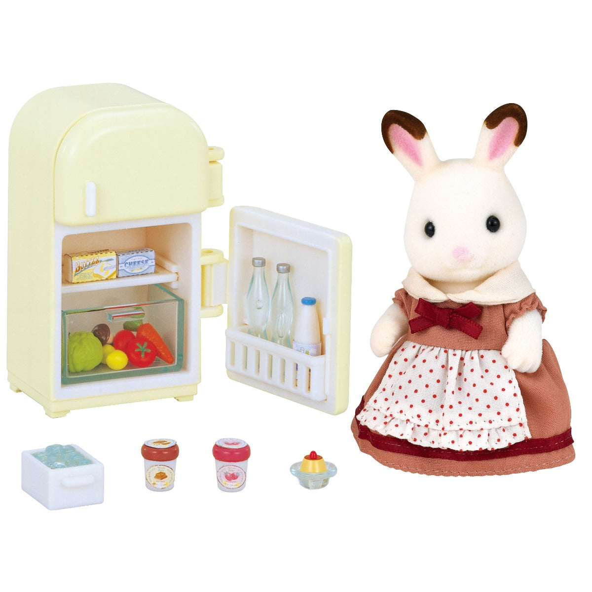 Sylvanian Set De Nevera Teri Conejo Choc