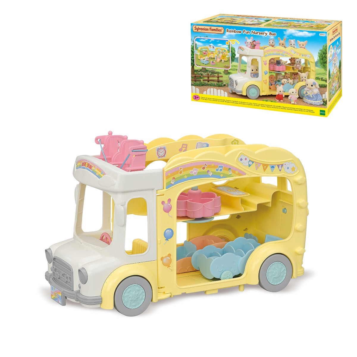 Sylvanian Rainbow Fun Nursery Bus