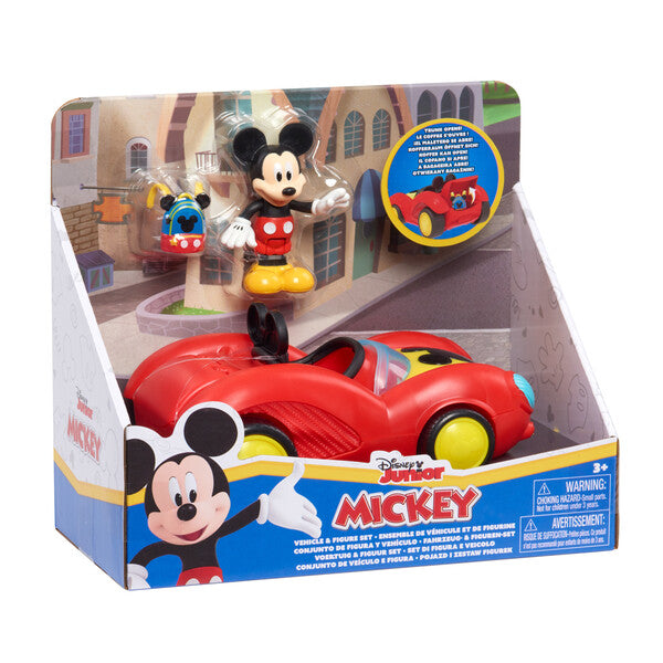 MICKEY MOUSE  SET VEHICULO