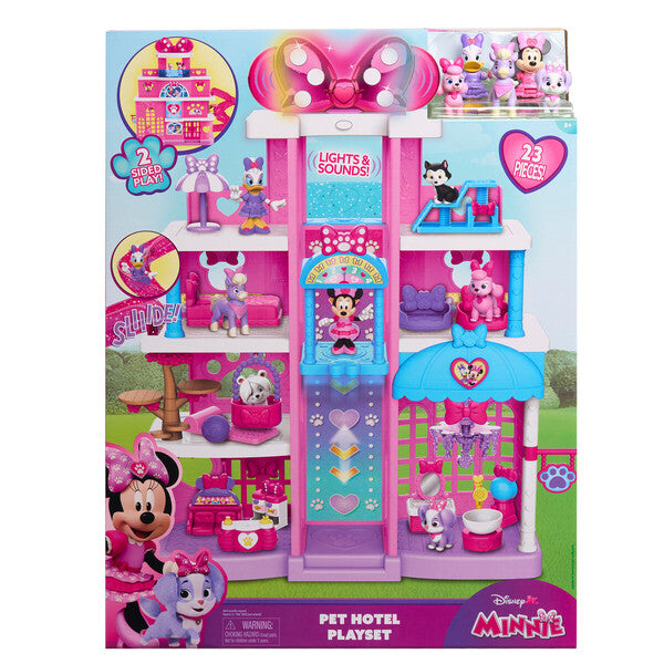 MINNIE MOUSE PLAY SET HOTEL DE MASCOTAS