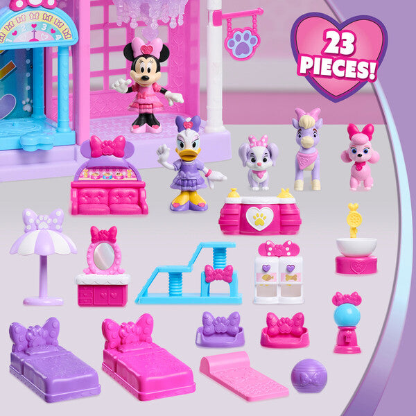 MINNIE MOUSE PLAY SET HOTEL DE MASCOTAS