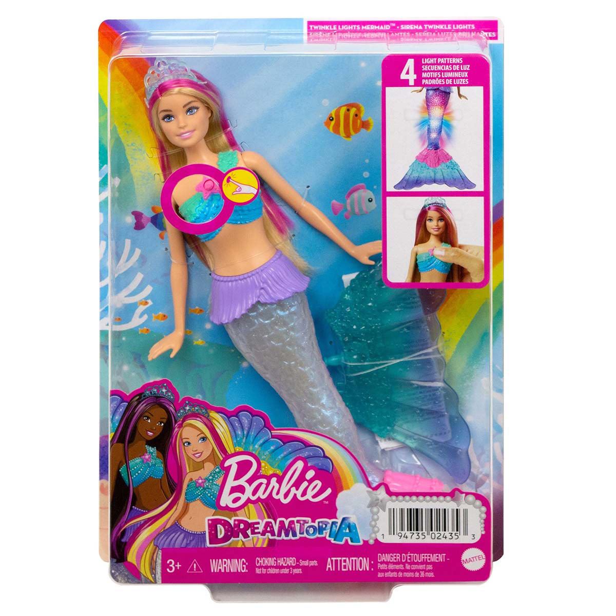 Barbie Fantasy Mermaid Lights Sparkles HDJ36