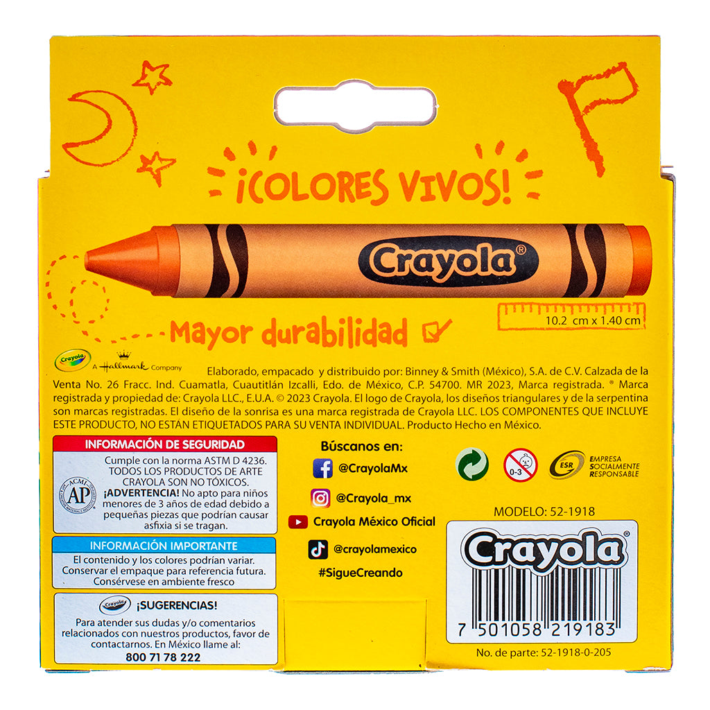 Crayola 18 Extra Jumbo Crayons