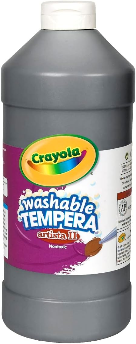 Crayola Washable Black Tempera Paint