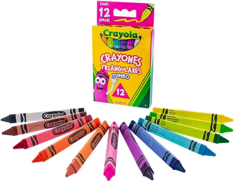 Crayola 12 Jumbo Triangle Crayons