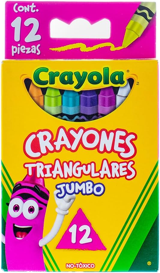 Crayola 12 Jumbo Triangle Crayons