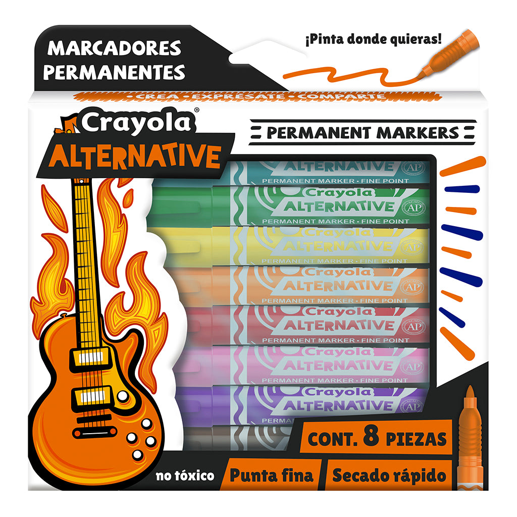 CRAYOLA 8 Permanent Markers