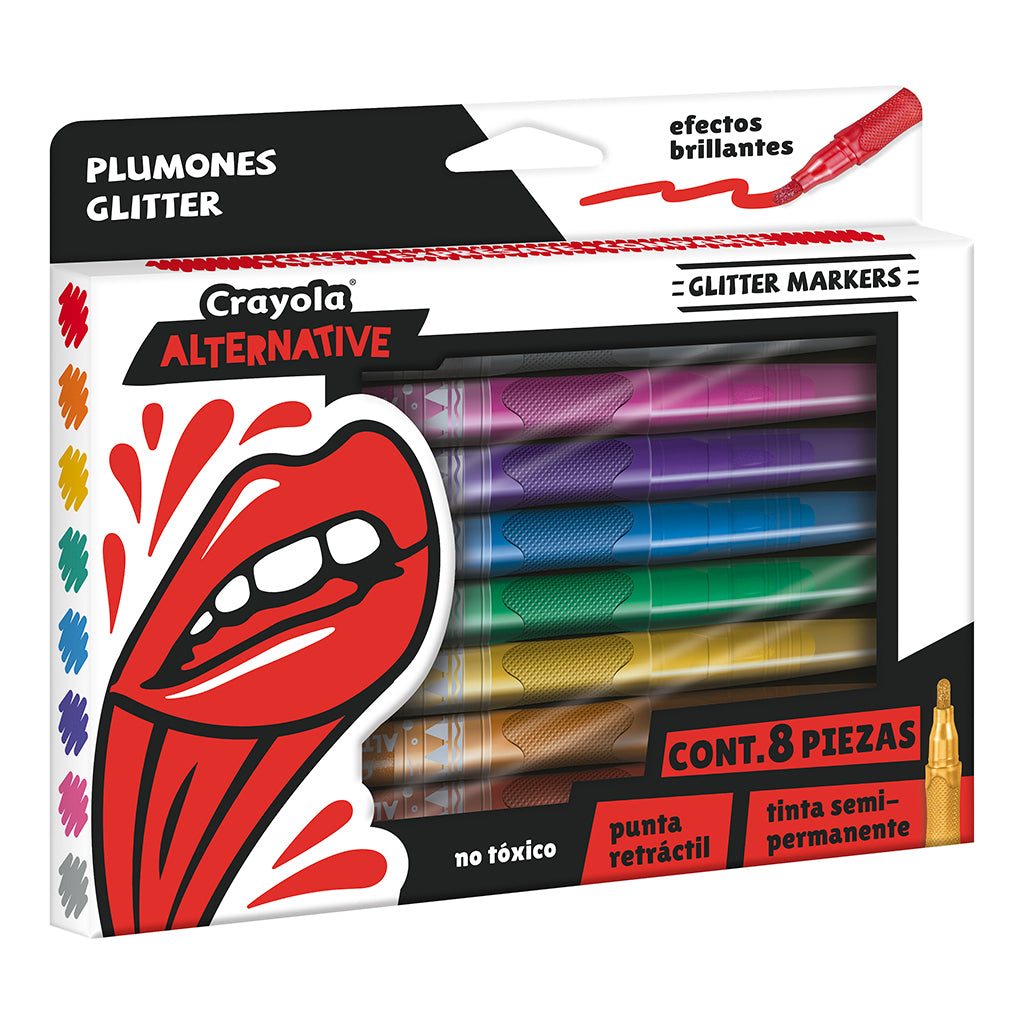 CRAYOLA Alternative 8 Glitter Markers