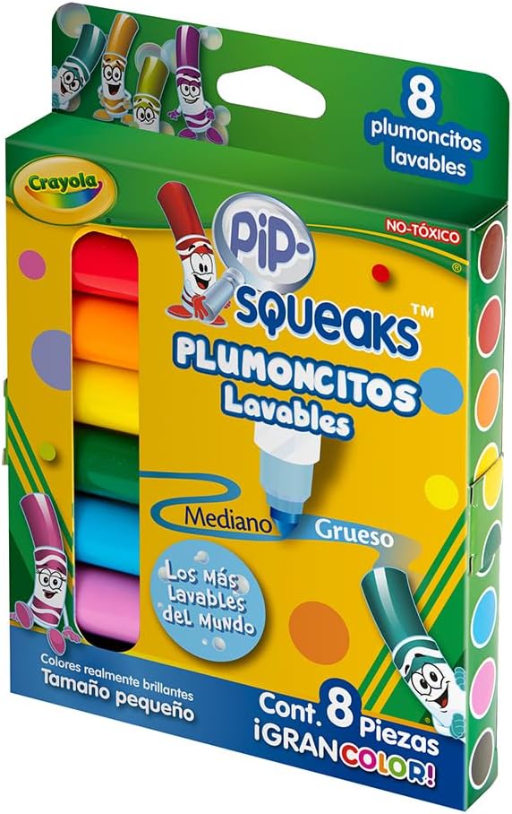 CRAYOLA 8 Pip Squeak Markers