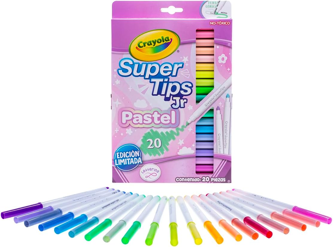 Crayola Super Tips Jr Pastel Markers