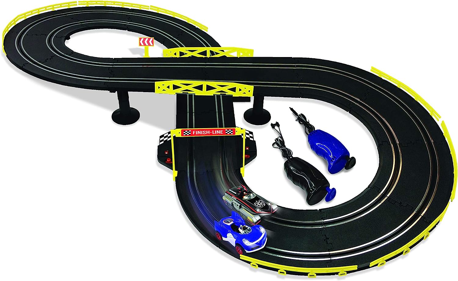 Sonic &amp; Tails RC Slot Car Set Race Set Vehicle