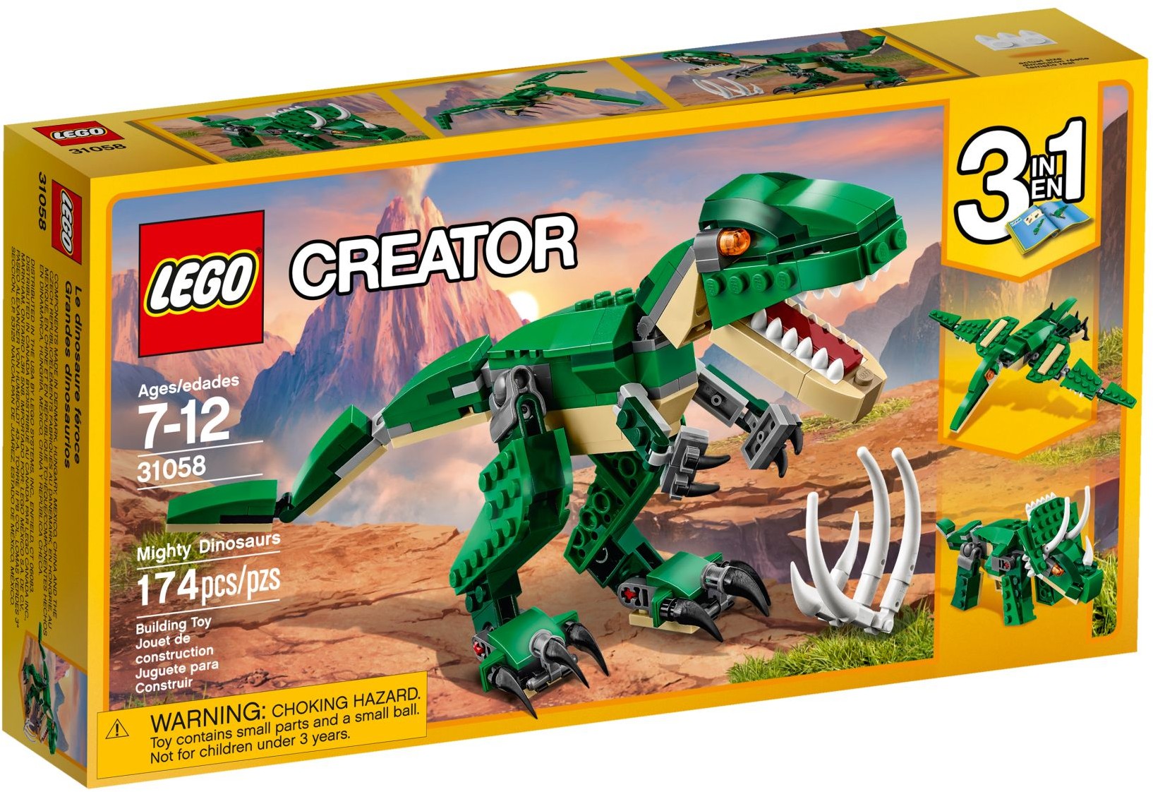 Lego Creator 3in1 Great Dinosaurs 31058