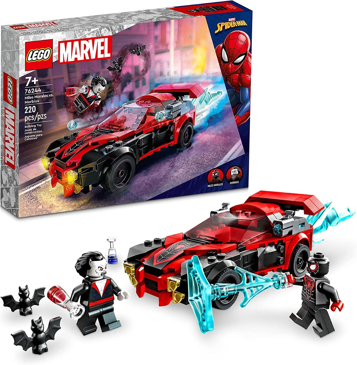 Lego Marvel Miles Morales vs Morbius 76244