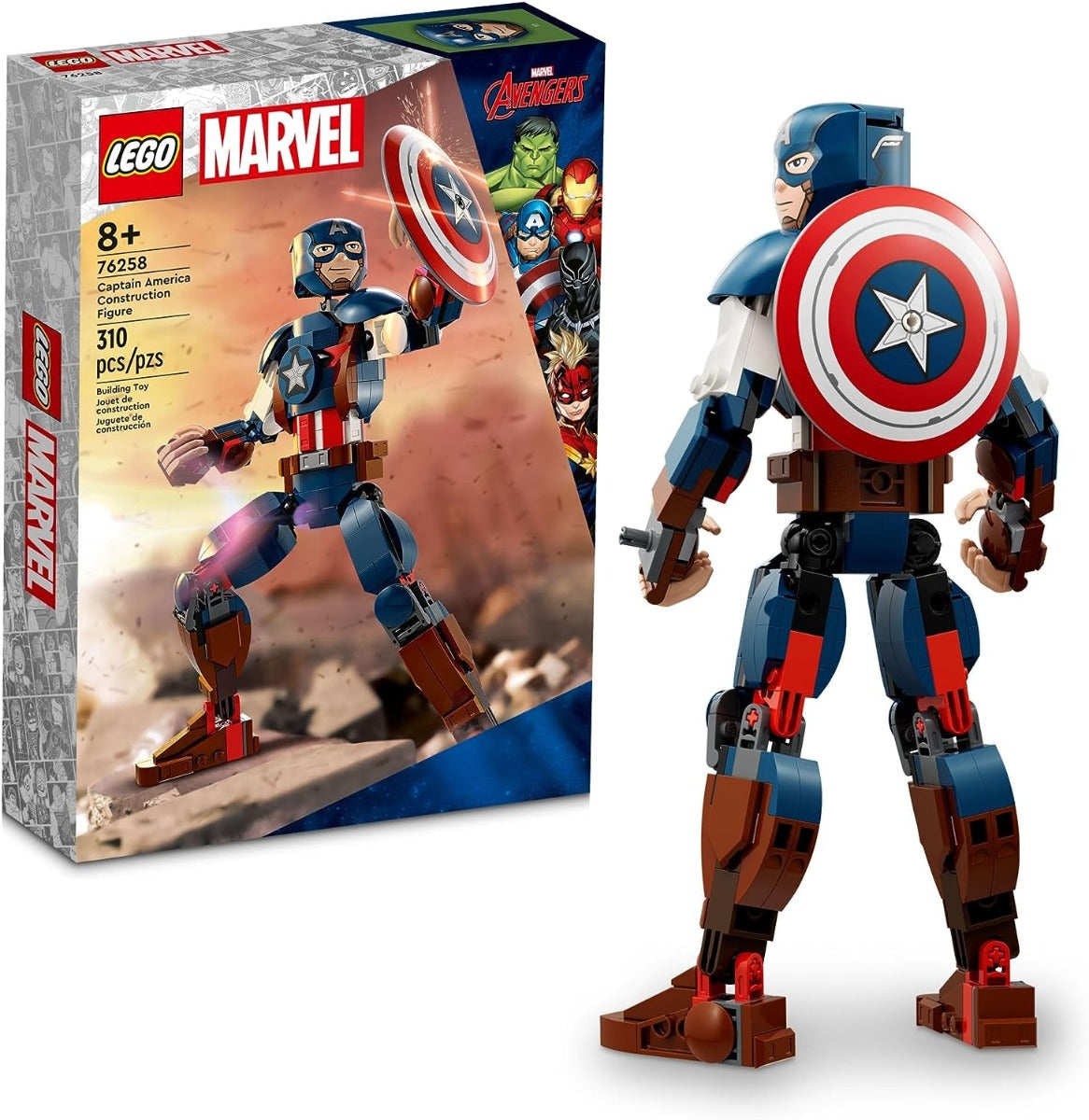 Lego Super Heroes Marvel Captain America Buildable Figure 76258