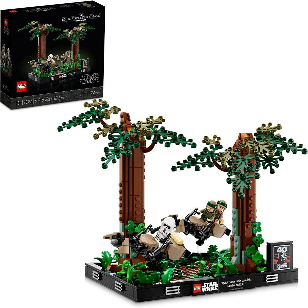 Lego Star Wars Diorama Speeders Duel on Endor 75353