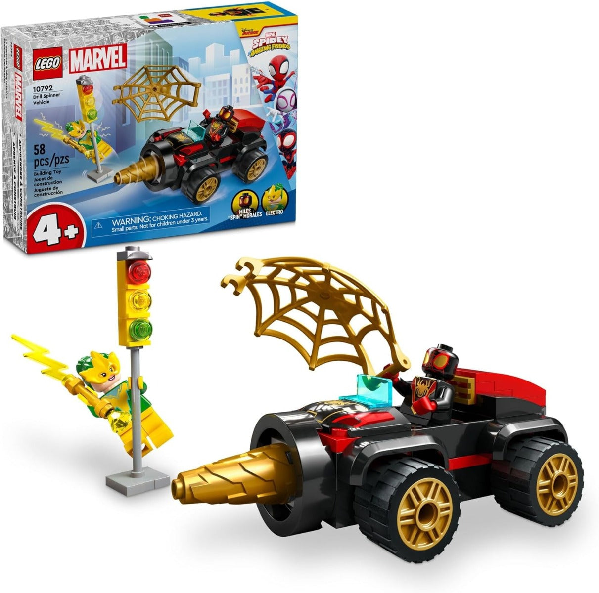 Lego Spider-Man Drill Car Vehicle with Minifigures 10792