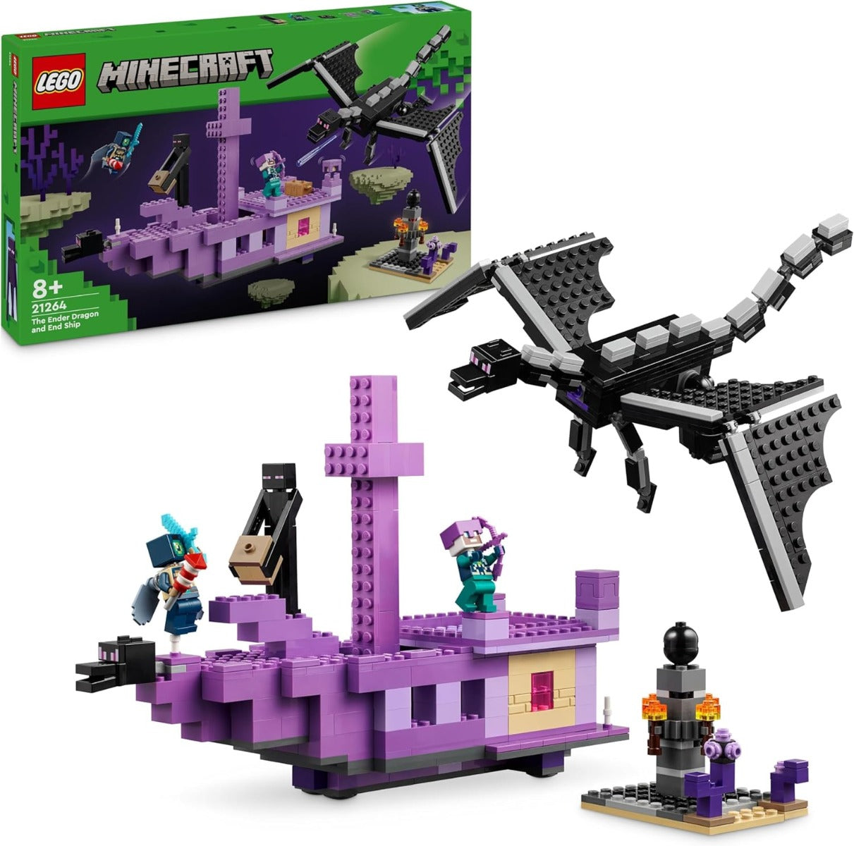 LEGO Minecraft The Ender Dragon and the End Ship 21264