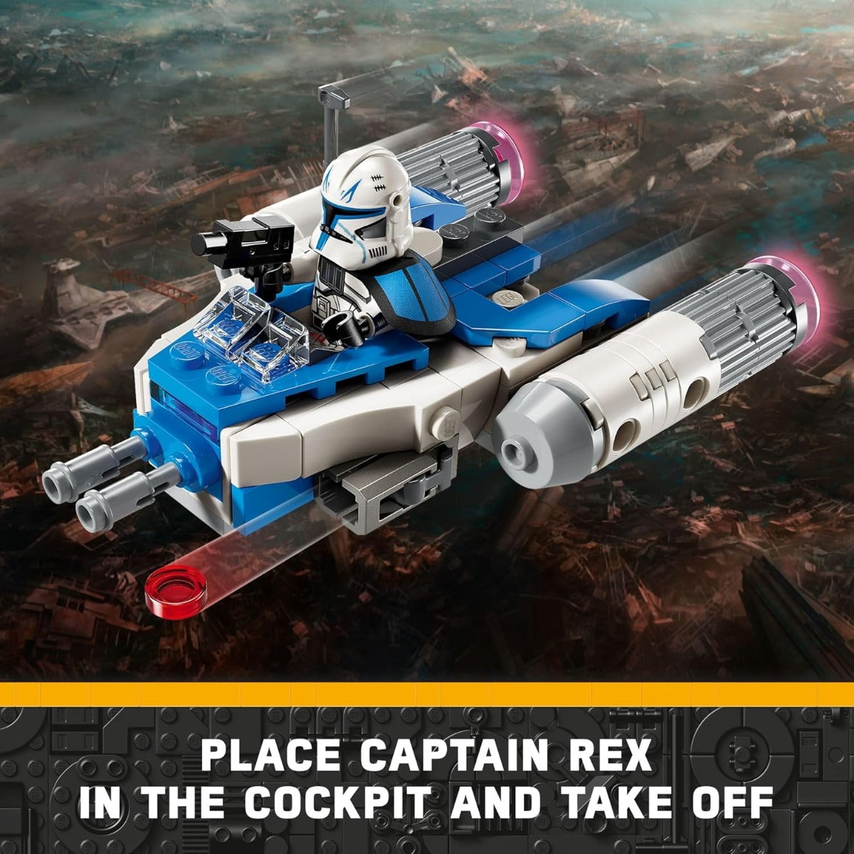 STAR WARS Microfighter: Captain Rex Y-Wing Captain ReX 75391