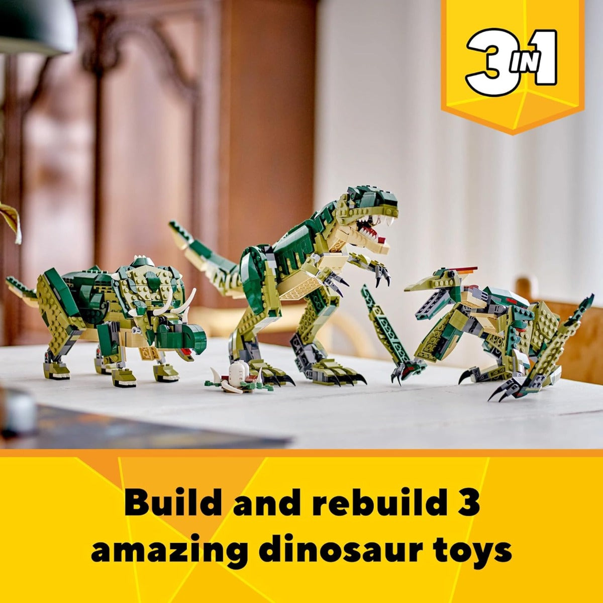 LEGO® Creator 3in1 T Rex Convertible into Triceratops or Pterodactyl 31151