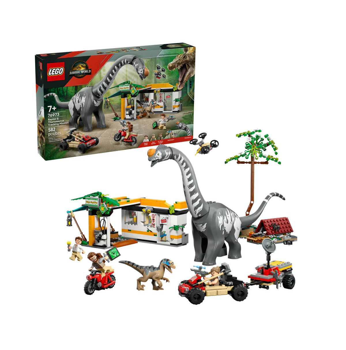 JW MISIÓN DE SEGUIMIENTO: RAPTOR Y TITANOSAURUS 76973