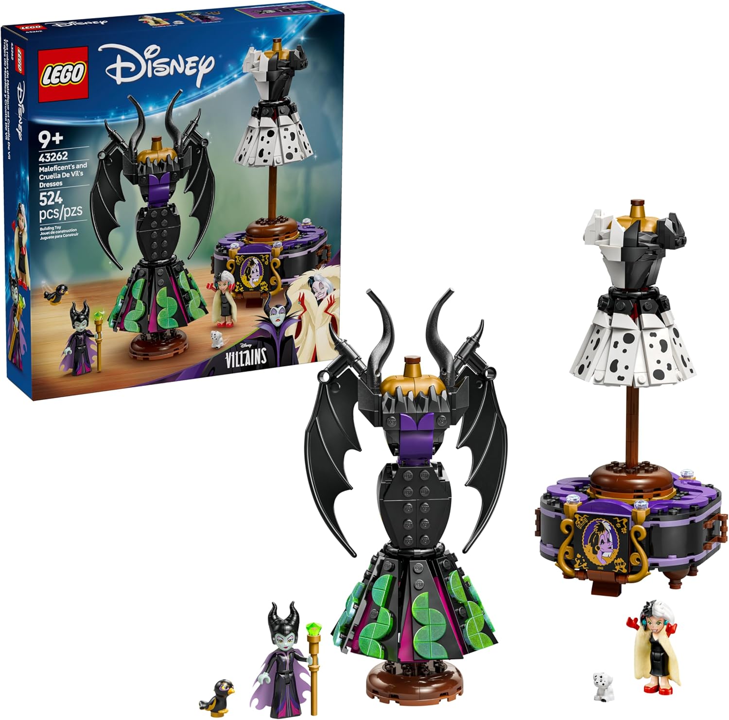 DISNEY TRAJES DE MALÉFICA Y CRUELLA DE VIL 43262