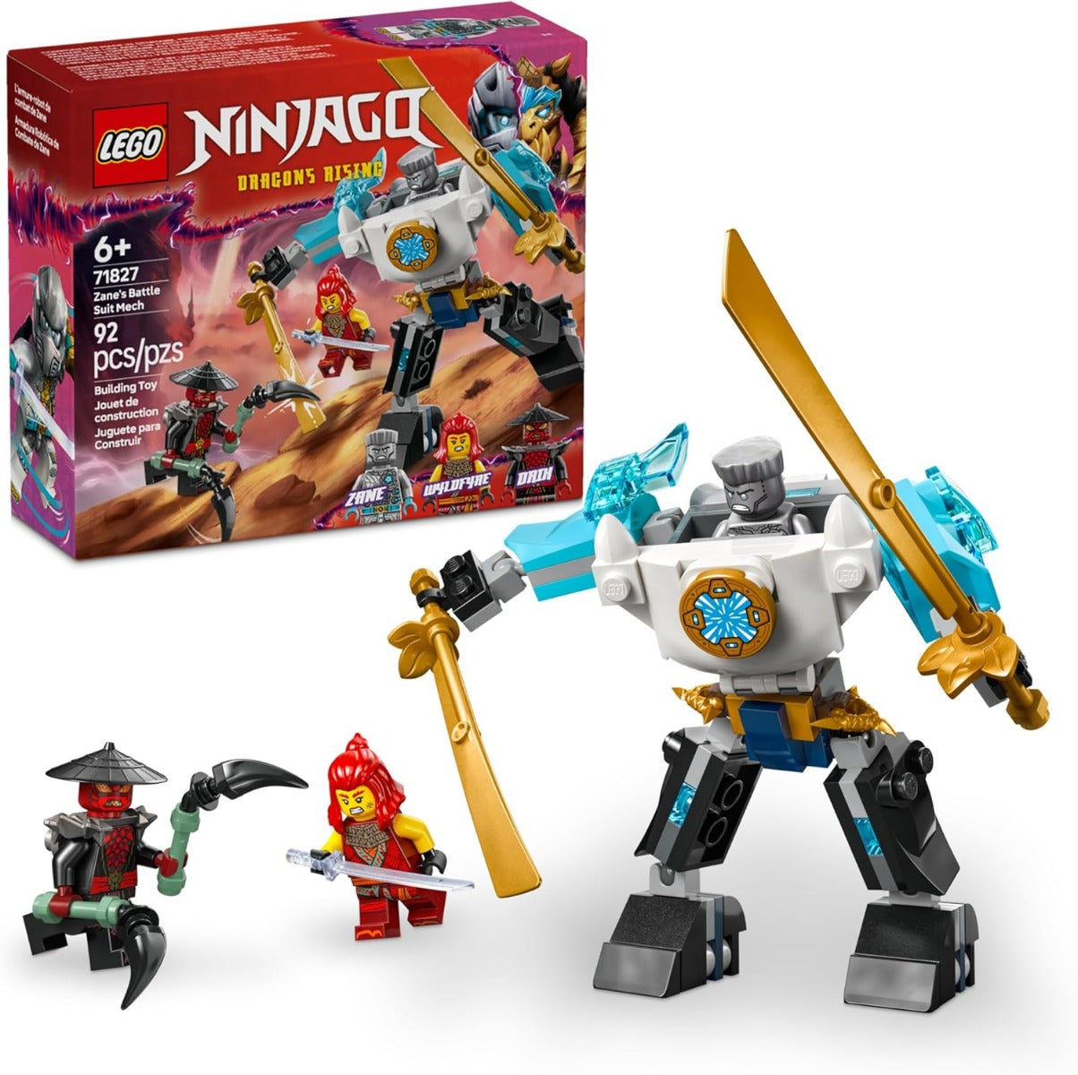 NINJAGO ARMADURA ROBÓTICA DE COMBATE DE ZANE 71827